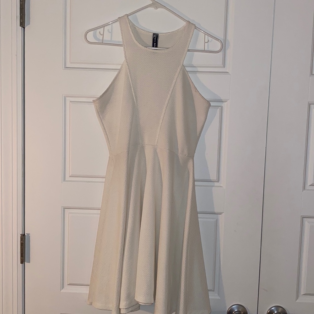 White mini dress